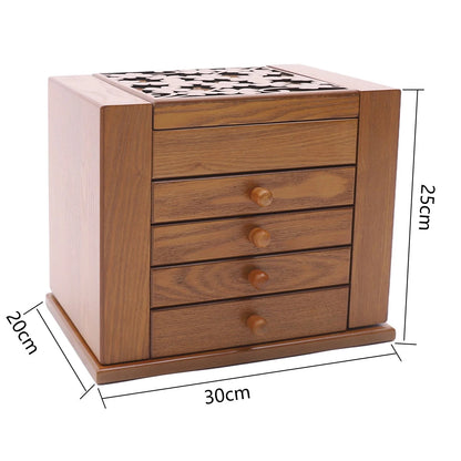 Boîte à Bijoux avec Miroir dimension