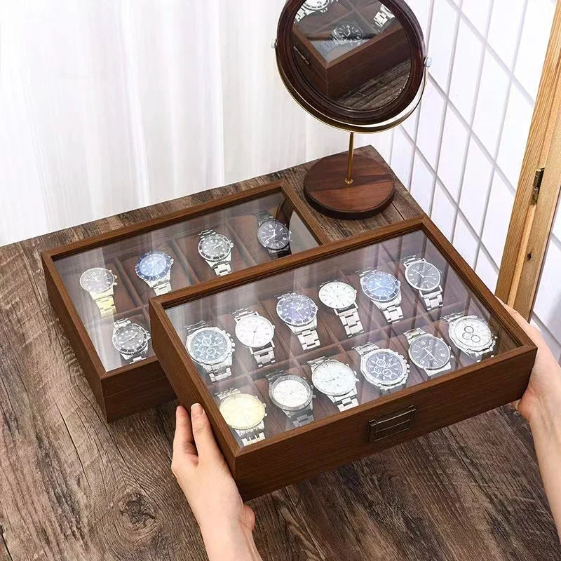 Boîte à montres homme en bois