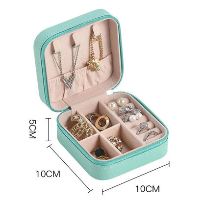 Boîtes à bijoux de voyage bleu dimension