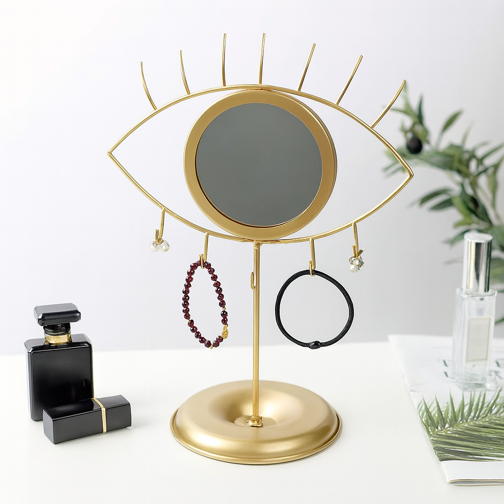 Porte bijoux miroir en forme d'œil
