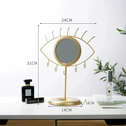 Porte bijoux miroir œil dimensions