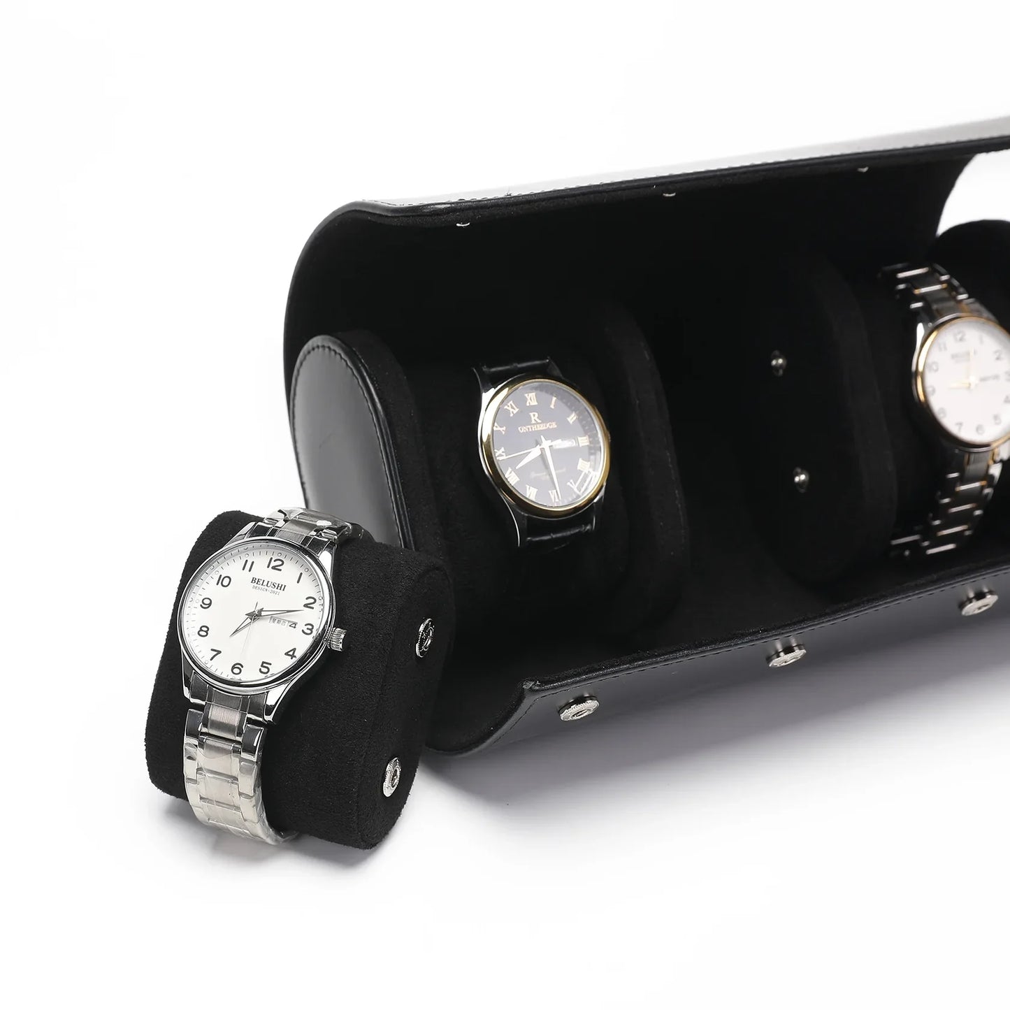 Scatola Porta Orologi da Viaggio – 3 Scomparti