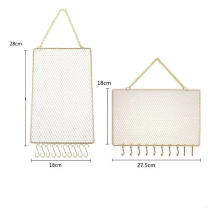 Portagioielli da Parete in Metallo e Legno