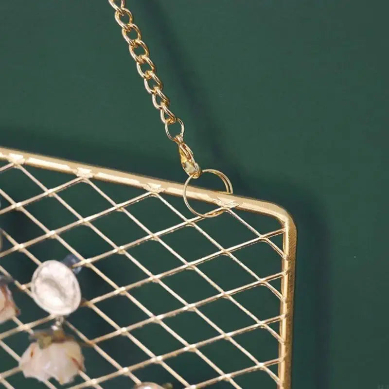 Portagioielli da Parete in Metallo e Legno